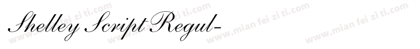 Shelley Script Regul字体转换